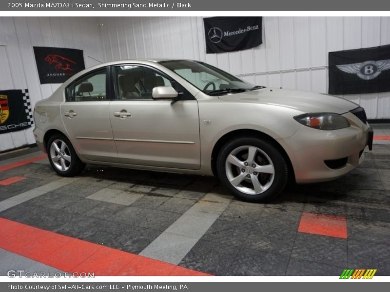 Shimmering Sand Metallic / Black 2005 Mazda MAZDA3 i Sedan