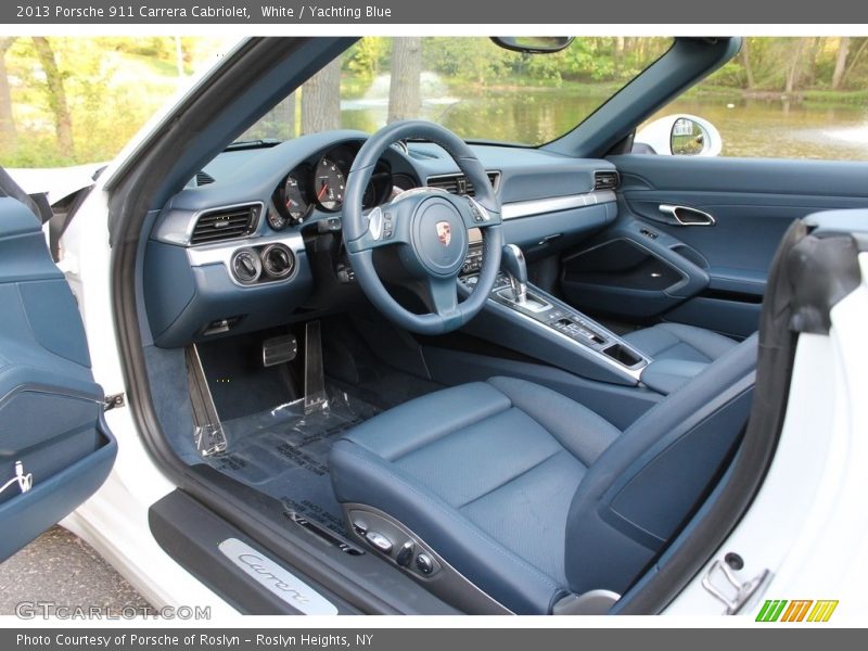 White / Yachting Blue 2013 Porsche 911 Carrera Cabriolet