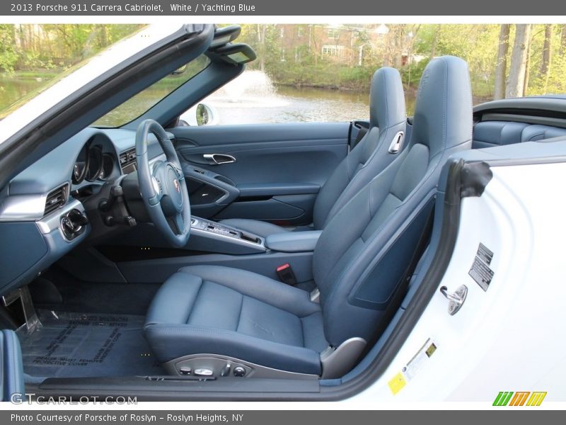 White / Yachting Blue 2013 Porsche 911 Carrera Cabriolet