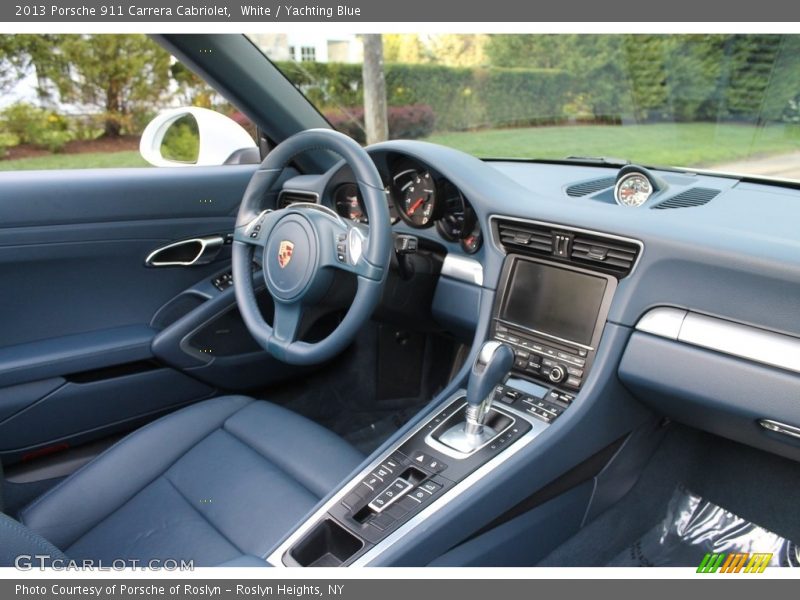 White / Yachting Blue 2013 Porsche 911 Carrera Cabriolet