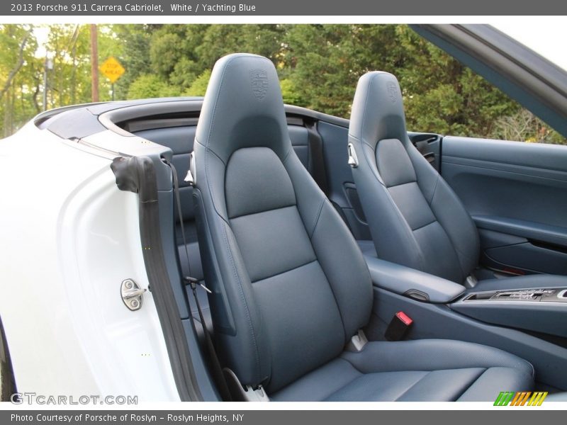 White / Yachting Blue 2013 Porsche 911 Carrera Cabriolet