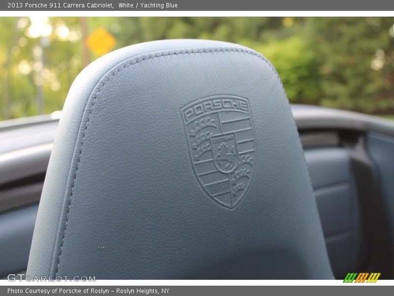 White / Yachting Blue 2013 Porsche 911 Carrera Cabriolet