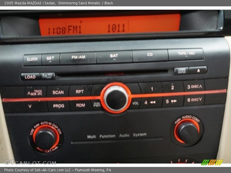 Shimmering Sand Metallic / Black 2005 Mazda MAZDA3 i Sedan