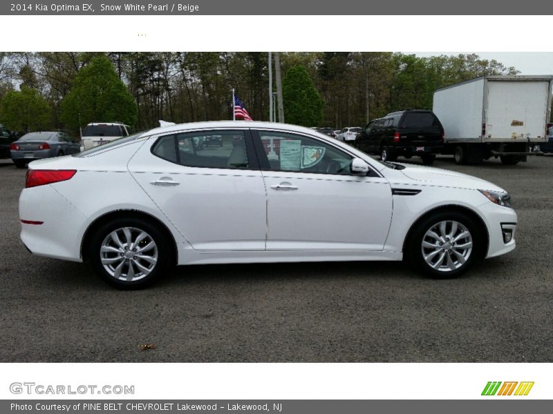 Snow White Pearl / Beige 2014 Kia Optima EX