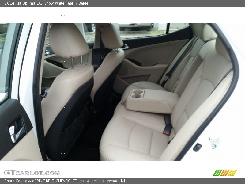 Snow White Pearl / Beige 2014 Kia Optima EX