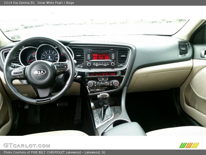 Snow White Pearl / Beige 2014 Kia Optima EX