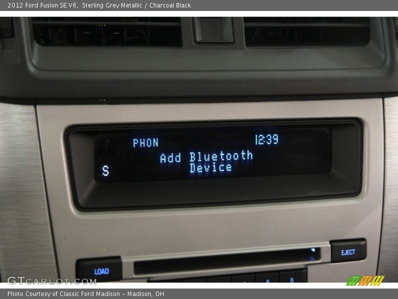Sterling Grey Metallic / Charcoal Black 2012 Ford Fusion SE V6