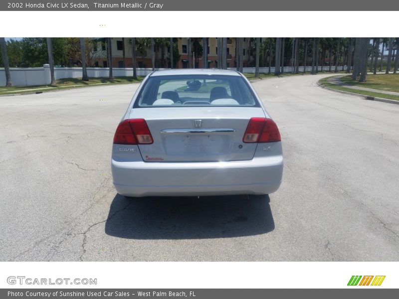 Titanium Metallic / Gray 2002 Honda Civic LX Sedan