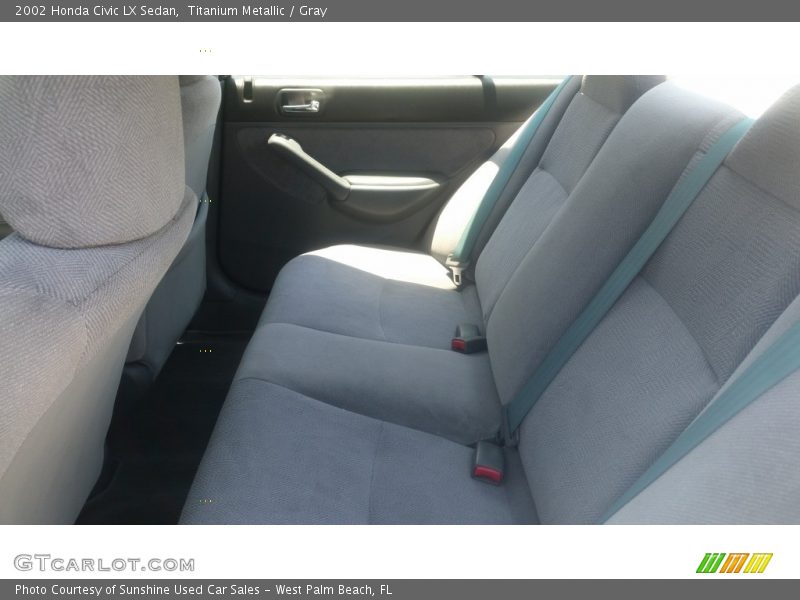 Titanium Metallic / Gray 2002 Honda Civic LX Sedan