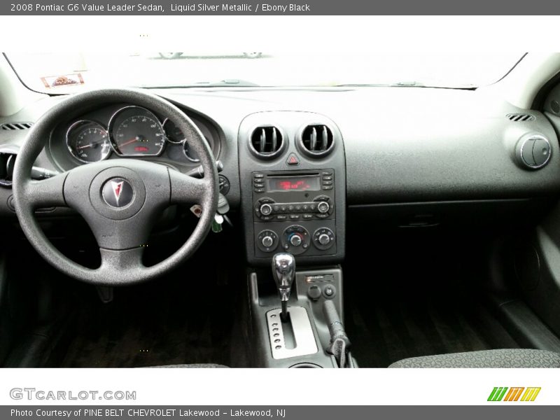 Liquid Silver Metallic / Ebony Black 2008 Pontiac G6 Value Leader Sedan