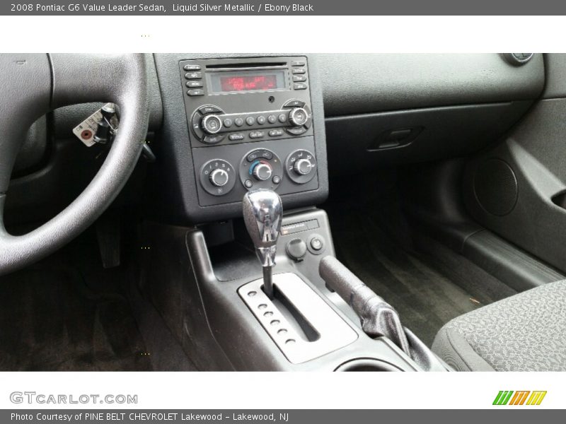 Liquid Silver Metallic / Ebony Black 2008 Pontiac G6 Value Leader Sedan