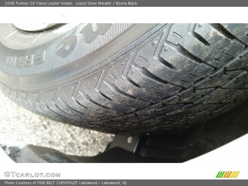 Liquid Silver Metallic / Ebony Black 2008 Pontiac G6 Value Leader Sedan