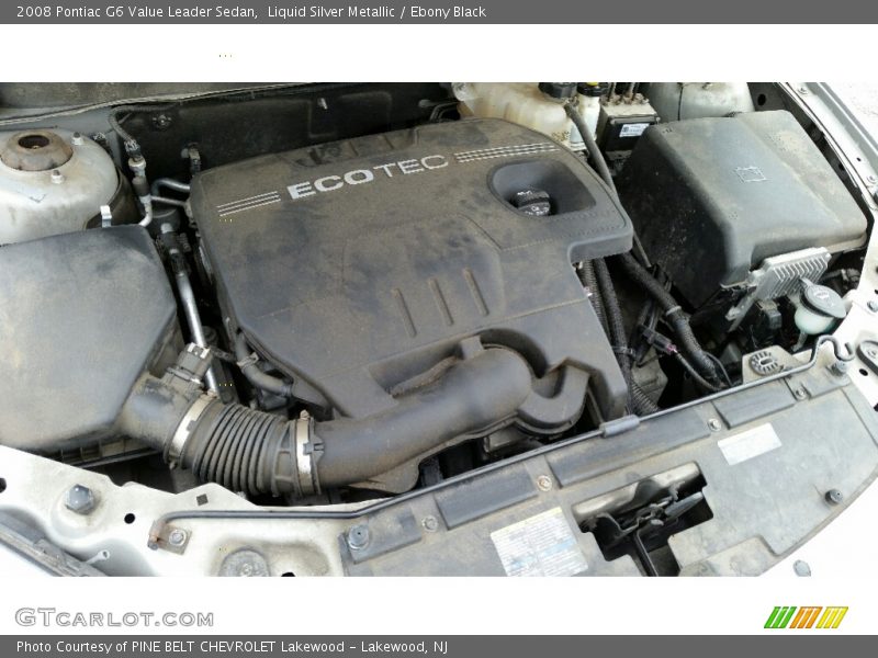Liquid Silver Metallic / Ebony Black 2008 Pontiac G6 Value Leader Sedan