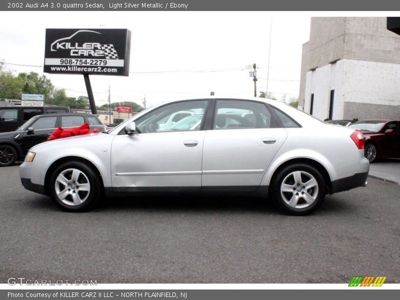 Light Silver Metallic / Ebony 2002 Audi A4 3.0 quattro Sedan