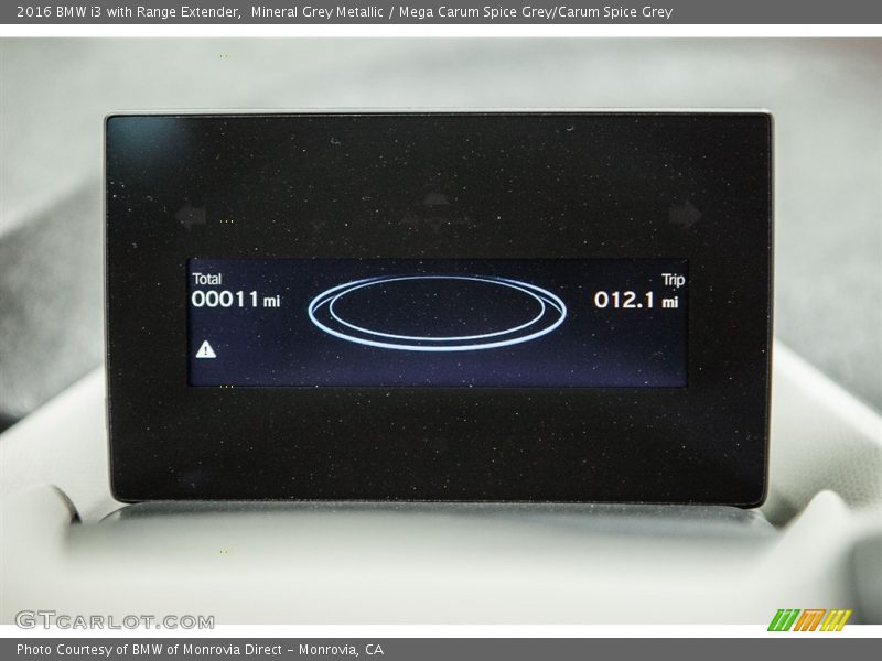 Mineral Grey Metallic / Mega Carum Spice Grey/Carum Spice Grey 2016 BMW i3 with Range Extender