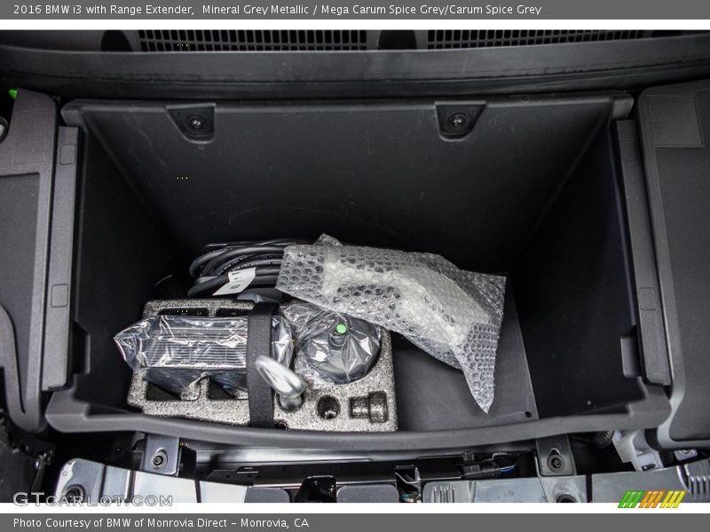 Mineral Grey Metallic / Mega Carum Spice Grey/Carum Spice Grey 2016 BMW i3 with Range Extender