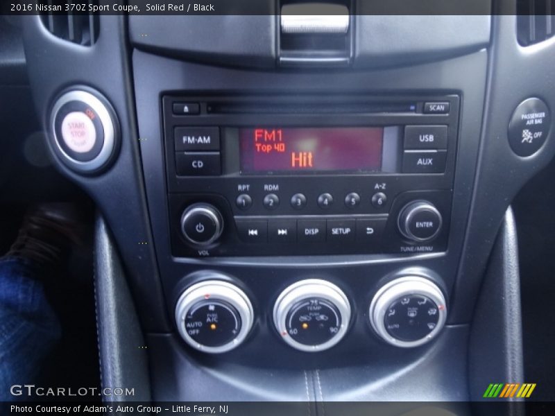 Controls of 2016 370Z Sport Coupe