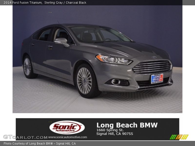 Sterling Gray / Charcoal Black 2014 Ford Fusion Titanium