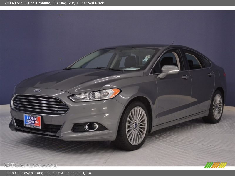 Sterling Gray / Charcoal Black 2014 Ford Fusion Titanium
