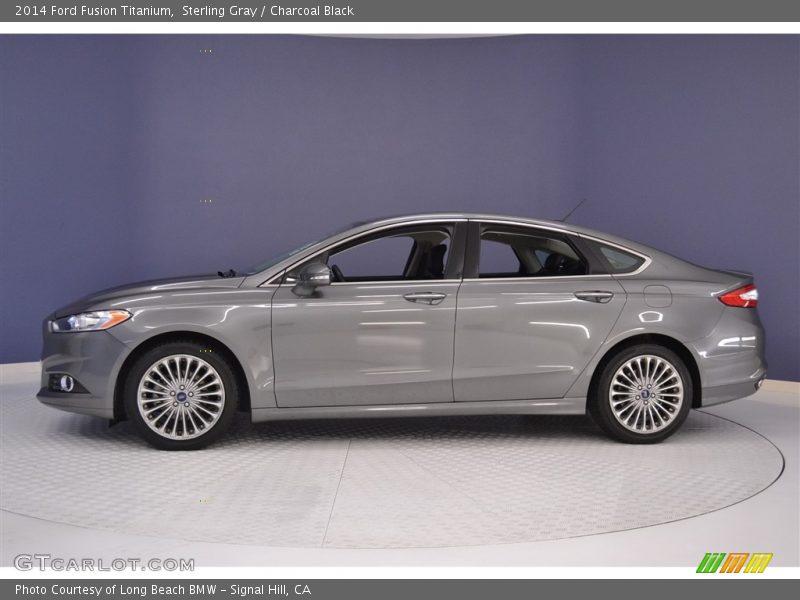 Sterling Gray / Charcoal Black 2014 Ford Fusion Titanium