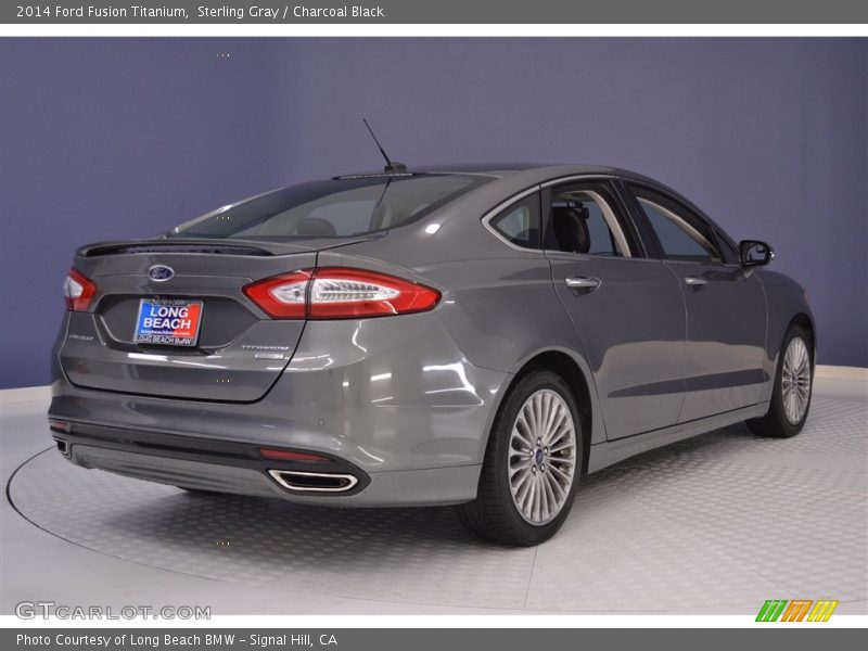 Sterling Gray / Charcoal Black 2014 Ford Fusion Titanium