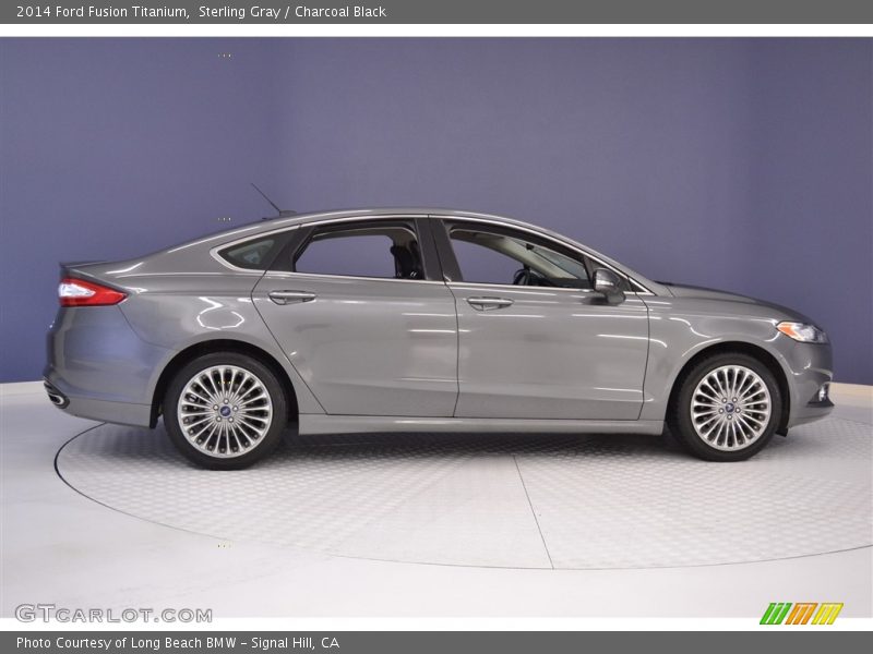 Sterling Gray / Charcoal Black 2014 Ford Fusion Titanium