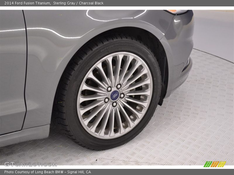 Sterling Gray / Charcoal Black 2014 Ford Fusion Titanium