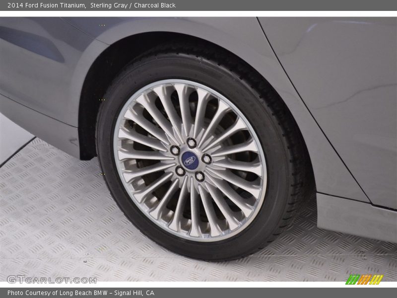 Sterling Gray / Charcoal Black 2014 Ford Fusion Titanium
