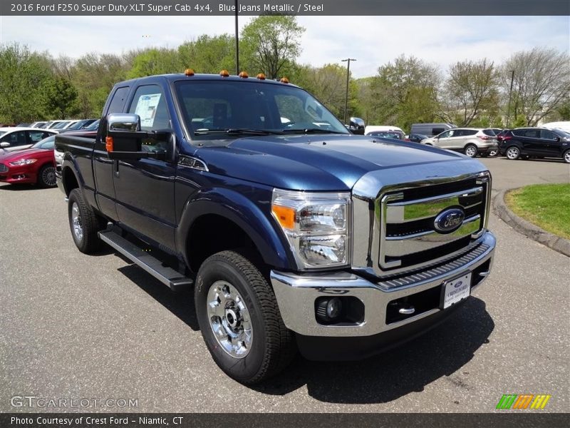 Blue Jeans Metallic / Steel 2016 Ford F250 Super Duty XLT Super Cab 4x4