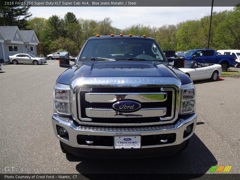 Blue Jeans Metallic / Steel 2016 Ford F250 Super Duty XLT Super Cab 4x4