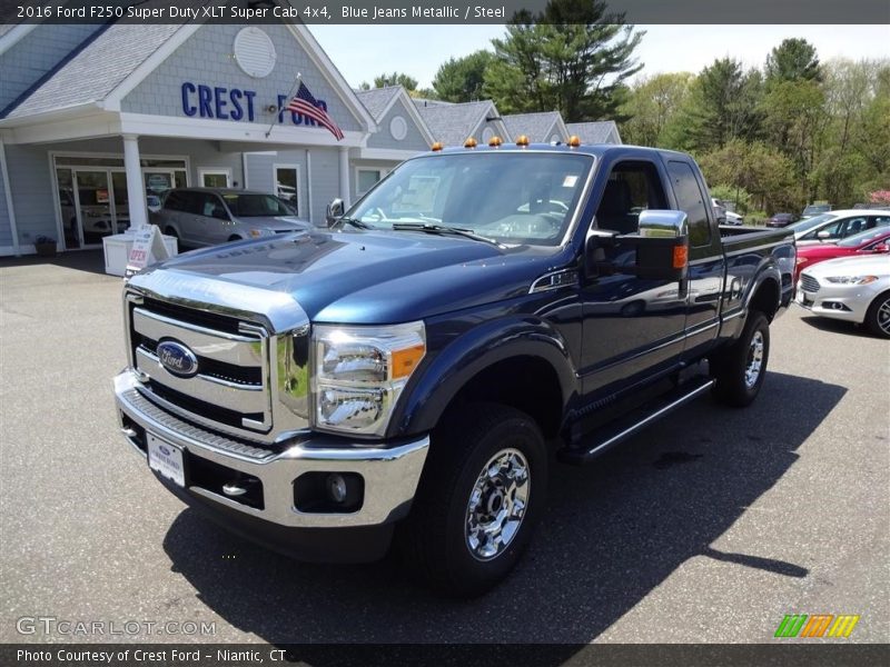 Blue Jeans Metallic / Steel 2016 Ford F250 Super Duty XLT Super Cab 4x4