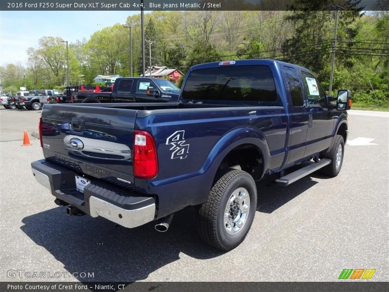 Blue Jeans Metallic / Steel 2016 Ford F250 Super Duty XLT Super Cab 4x4