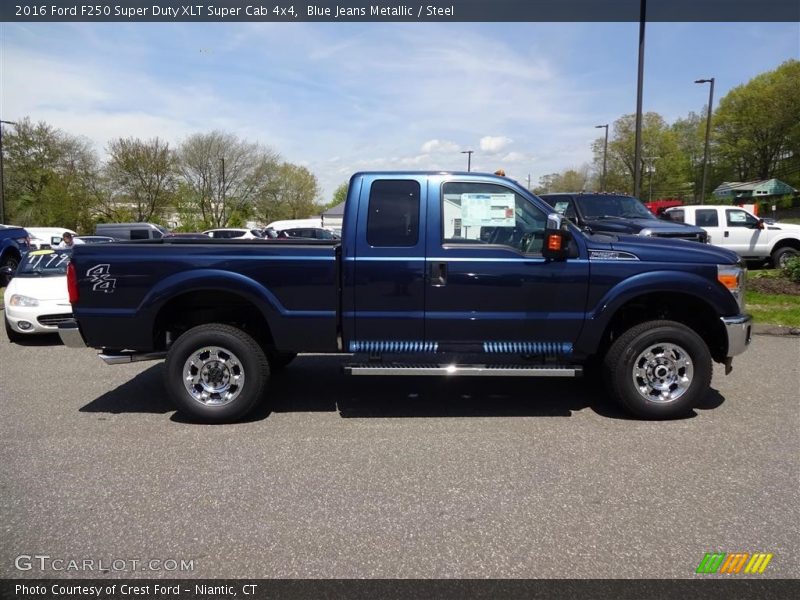 Blue Jeans Metallic / Steel 2016 Ford F250 Super Duty XLT Super Cab 4x4