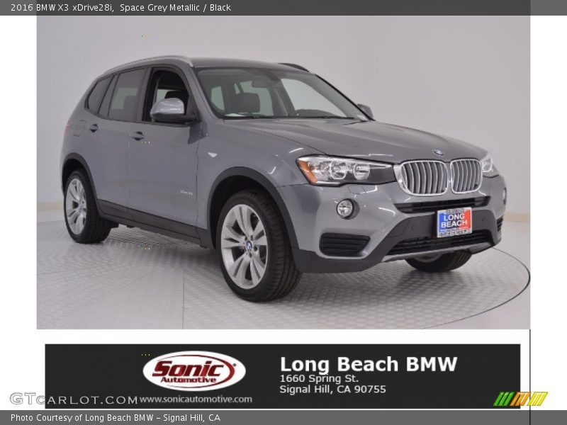 Space Grey Metallic / Black 2016 BMW X3 xDrive28i
