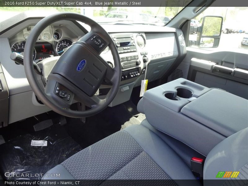 Blue Jeans Metallic / Steel 2016 Ford F250 Super Duty XLT Super Cab 4x4