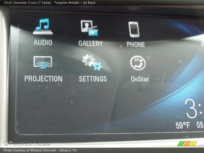 Tungsten Metallic / Jet Black 2016 Chevrolet Cruze LT Sedan