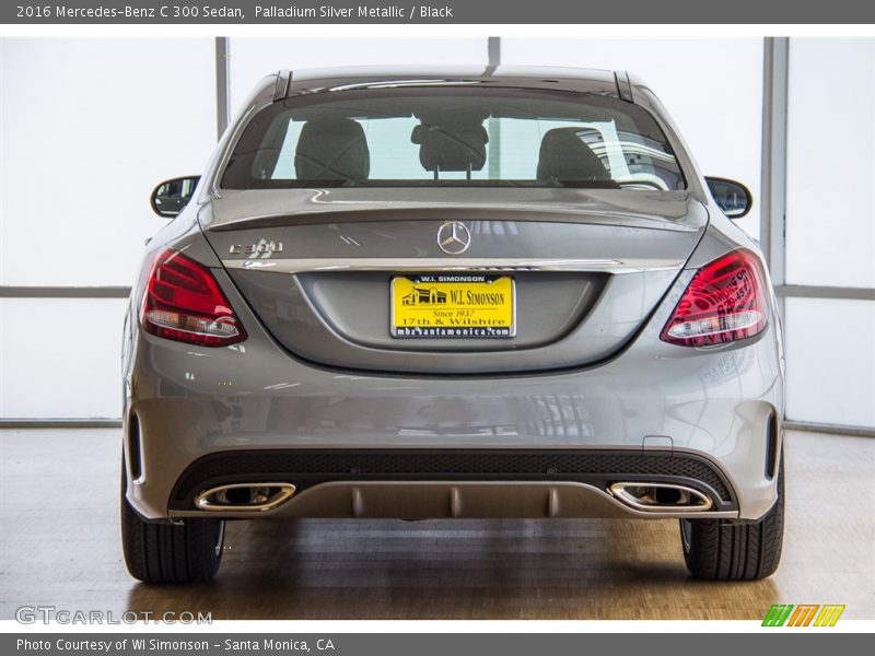 Palladium Silver Metallic / Black 2016 Mercedes-Benz C 300 Sedan
