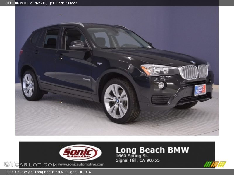 Jet Black / Black 2016 BMW X3 xDrive28i