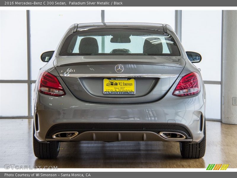 Palladium Silver Metallic / Black 2016 Mercedes-Benz C 300 Sedan
