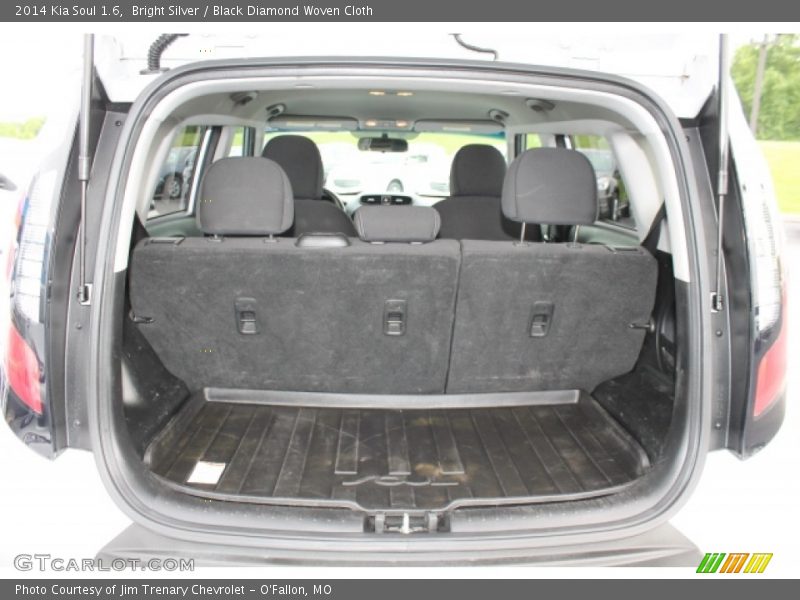 Bright Silver / Black Diamond Woven Cloth 2014 Kia Soul 1.6