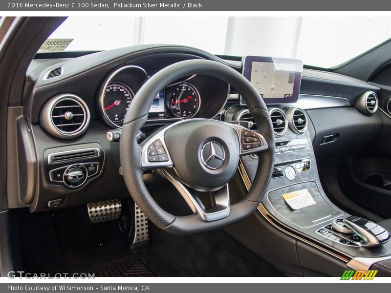 Palladium Silver Metallic / Black 2016 Mercedes-Benz C 300 Sedan