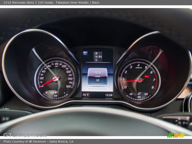 Palladium Silver Metallic / Black 2016 Mercedes-Benz C 300 Sedan