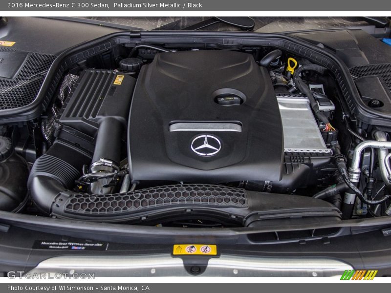 Palladium Silver Metallic / Black 2016 Mercedes-Benz C 300 Sedan