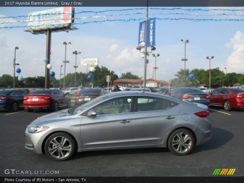 Gray / Gray 2017 Hyundai Elantra Limited