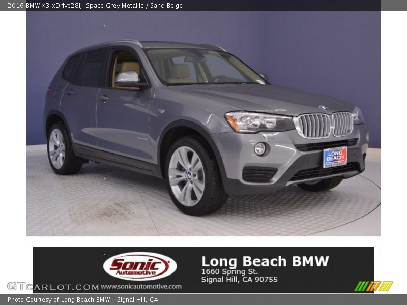 Space Grey Metallic / Sand Beige 2016 BMW X3 xDrive28i