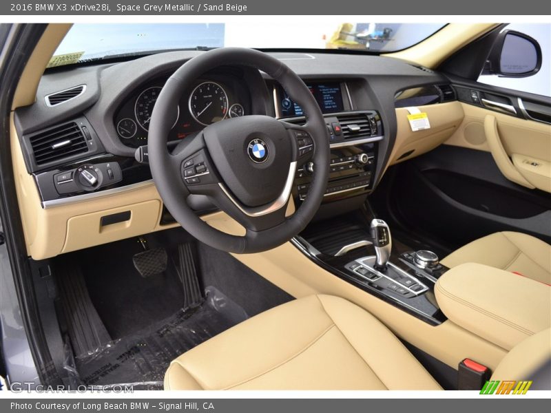 Space Grey Metallic / Sand Beige 2016 BMW X3 xDrive28i