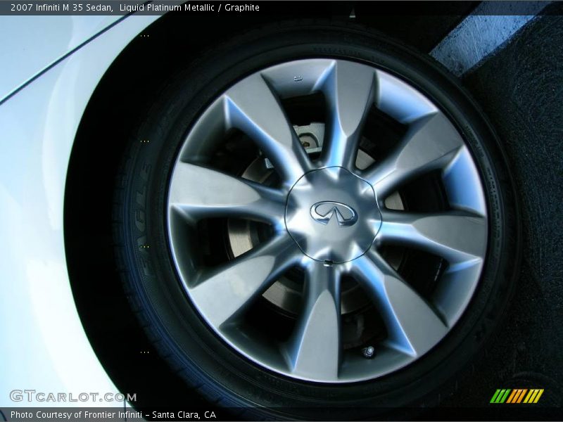 Liquid Platinum Metallic / Graphite 2007 Infiniti M 35 Sedan