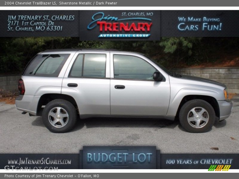 Silverstone Metallic / Dark Pewter 2004 Chevrolet TrailBlazer LS