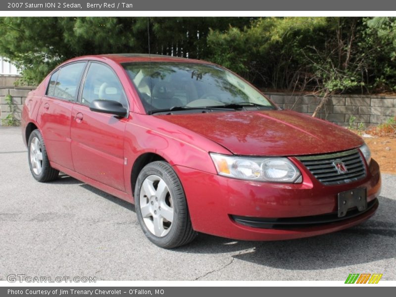 Berry Red / Tan 2007 Saturn ION 2 Sedan