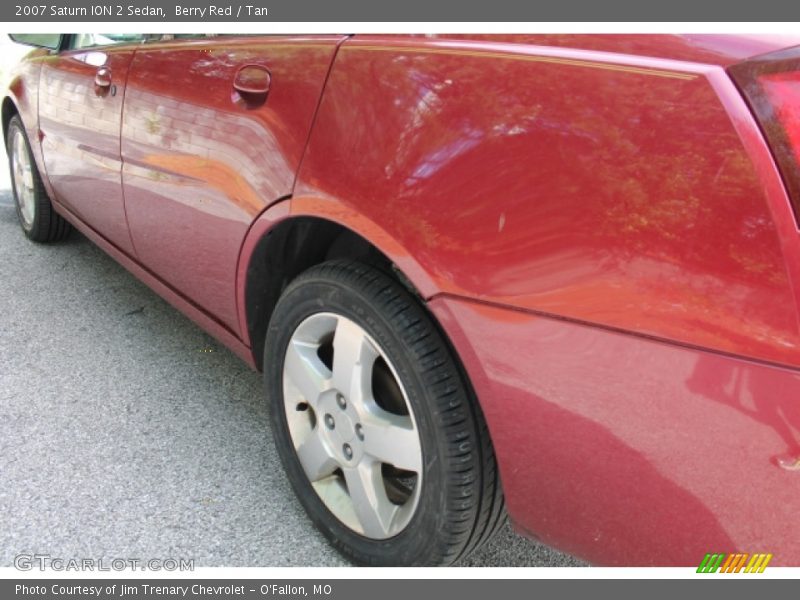 Berry Red / Tan 2007 Saturn ION 2 Sedan